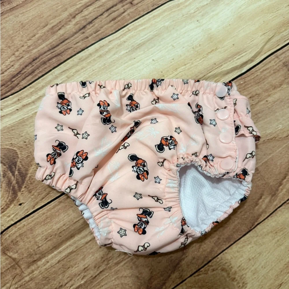 NEW! Disney Baby Minnie Mouse Sun Hat and Diaper Cover Set